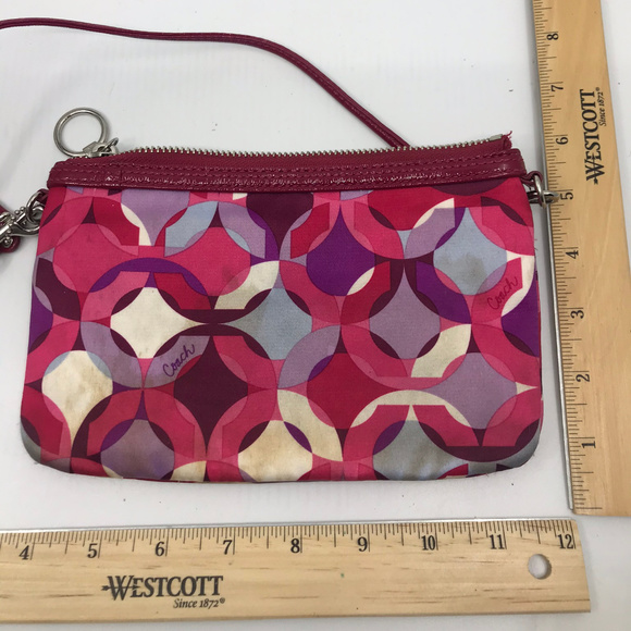 COACH Red Small Nylon Handbag - Picture 4 of 8